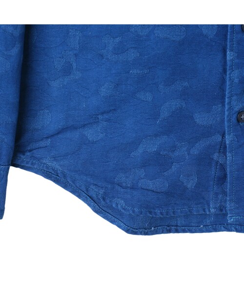 WORLD WORKERS(ワールドワーカーズ)の「Indigo-Dyed Camo Shirt WRS009D-04M(その他・メンズ・04M-Blue・S/M/L)」の8枚目の写真