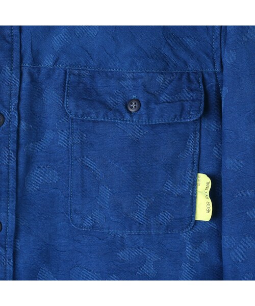 WORLD WORKERS(ワールドワーカーズ)の「Indigo-Dyed Camo Shirt WRS009D-04M(その他・メンズ・04M-Blue・S/M/L)」の5枚目の写真