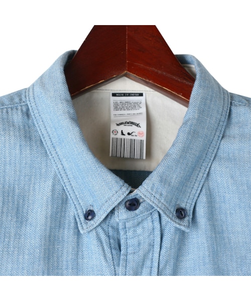 WORLD WORKERS（ワールドワーカーズ）の「Herringbone Shirt WRS008D-HE05（その他・メンズ・other・S/M/L）」の3枚目の写真