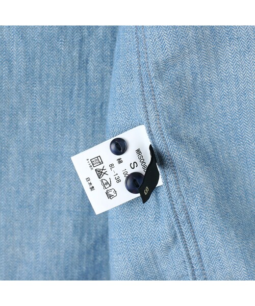 WORLD WORKERS（ワールドワーカーズ）の「Herringbone Shirt WRS008D-HE05（その他・メンズ・other・S/M/L）」の12枚目の写真