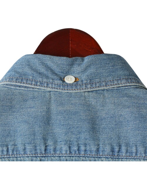 WORLD WORKERS（ワールドワーカーズ）の「Light Ounce Denim Shirt Border Denim WRS008E-02BD（その他・メンズ・other・S/M/L）」の5枚目の写真