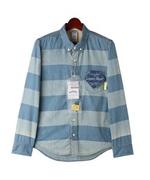 WORLD WORKERS | Light Ounce Denim Shirt Border Denim WRS008E-02BD(その他)