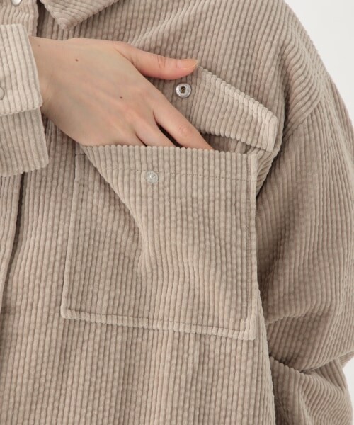 studio CLIP（スタディオクリップ）の「[.st先行予約]ポコポココーデュロイジャケット（ジャケット/アウター・ライトグレー/グリーン/ブルー）」の11枚目の写真