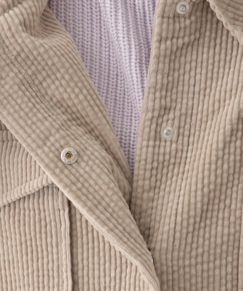 studio CLIP（スタディオクリップ）の「[.st先行予約]ポコポココーデュロイジャケット（ジャケット/アウター・ライトグレー/グリーン/ブルー）」の10枚目の写真