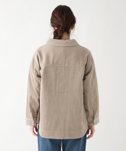 studio CLIP（スタディオクリップ）の「[.st先行予約]ポコポココーデュロイジャケット（ジャケット/アウター・ライトグレー/グリーン/ブルー）」の8枚目の写真