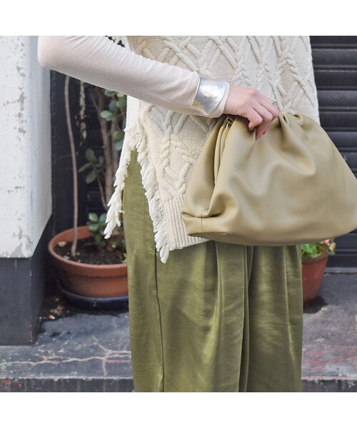 no brand（ノーブランド）の「フリンジケーブルニットベスト（ベスト・レディース・その他）」の4枚目の写真