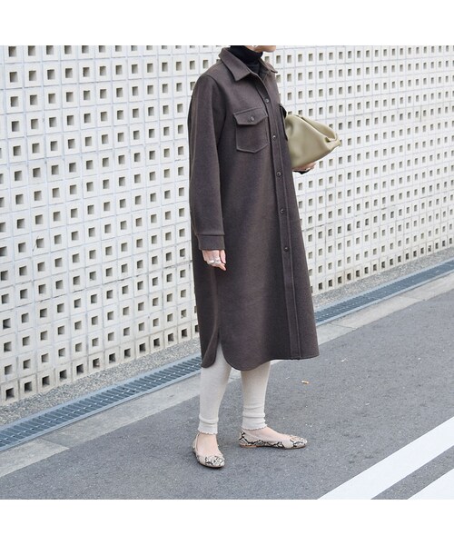 no brand（ノーブランド）の「ウールシャツOP（ワンピース・レディース・その他）」の9枚目の写真