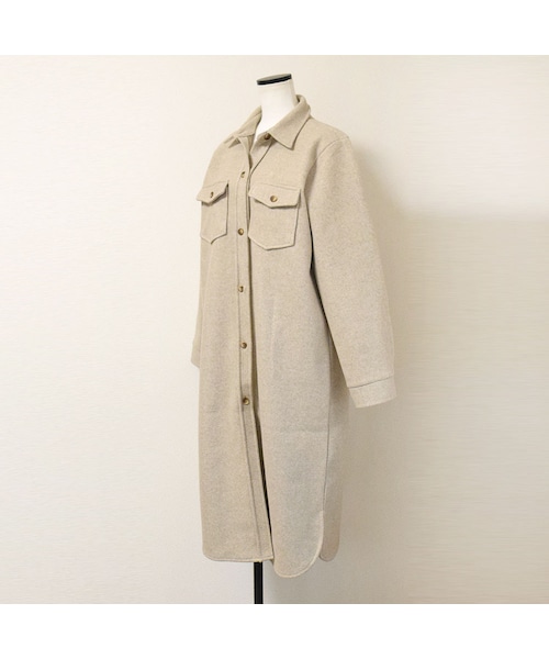 no brand（ノーブランド）の「ウールシャツOP（ワンピース・レディース・その他）」の11枚目の写真