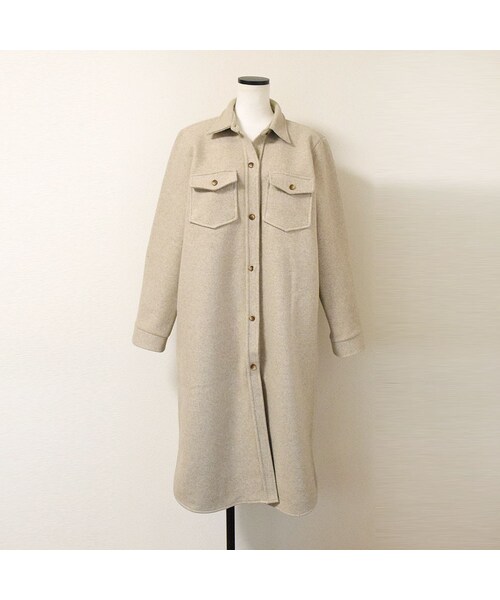 no brand（ノーブランド）の「ウールシャツOP（ワンピース・レディース・その他）」の10枚目の写真