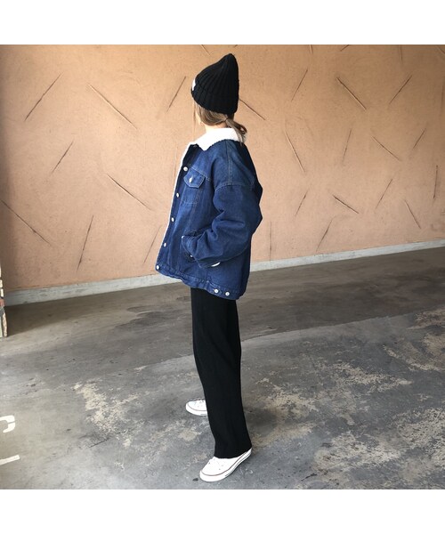 copine（コピン）の「再入荷！大人リラックスパンツ！シンプルリブニットワイドパンツ(3color)（その他パンツ・レディース・その他）」の8枚目の写真