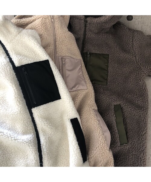 copine（コピン）の「ゆるっと可愛い！ボアフードロングコート(3color)（その他アウター・レディース・その他）」の15枚目の写真