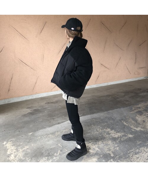 copine（コピン）の「大人カジュアル！ボア切替デザイン中綿ダウン(2color)（ダウンジャケット/コート・レディース・その他）」の8枚目の写真