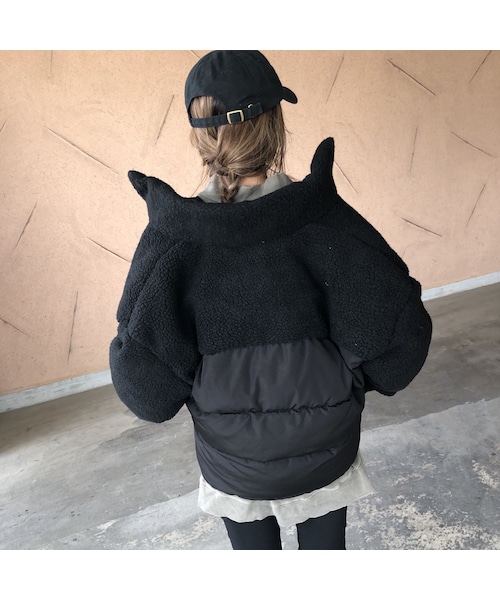 copine（コピン）の「大人カジュアル！ボア切替デザイン中綿ダウン(2color)（ダウンジャケット/コート・レディース・その他）」の11枚目の写真