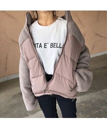 copine | 大人カジュアル！ボア切替デザイン中綿ダウン(2color)(ダウンジャケット/コート)