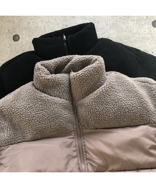 copine（コピン）の「大人カジュアル！ボア切替デザイン中綿ダウン(2color)（ダウンジャケット/コート・レディース・その他）」の13枚目の写真