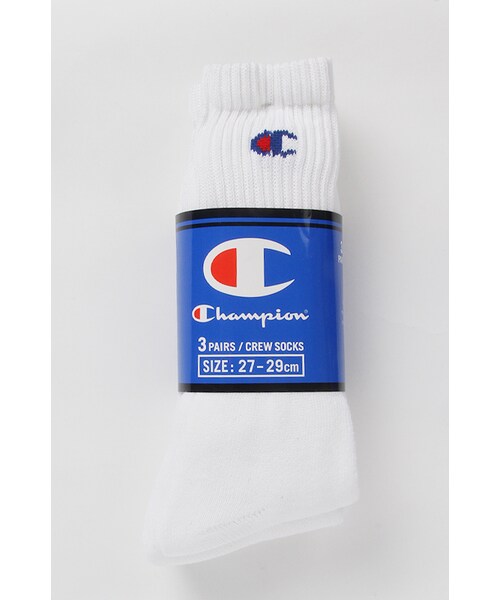 Champion（チャンピオン）の「Champion SocksWhite(3pk)（レッグウェア・メンズ・White(3pk)・230~250mm/250~270mm/270~290mm）」の3枚目の写真
