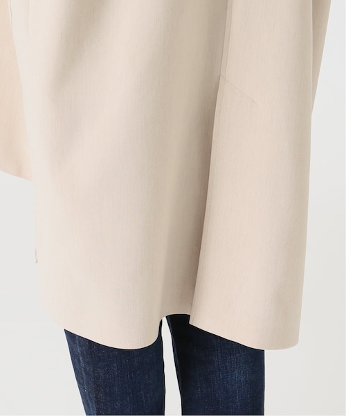 【1度着用のみ美品】 スピックアンドスパン ダブルクロスノーカラーコート Spick & Span（スピックアンドスパン）の「ダブルクロスノー