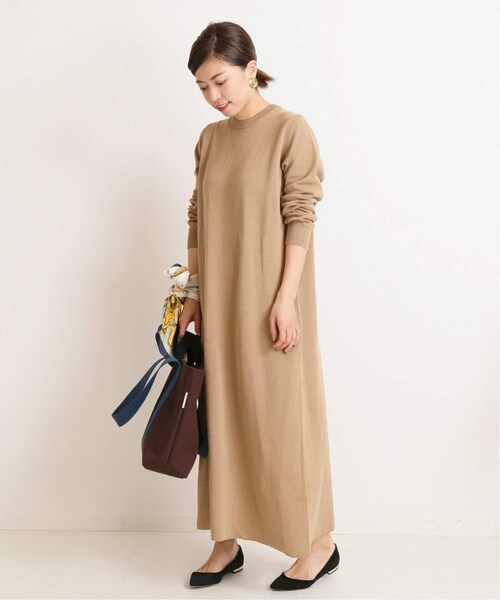 VERMEIL par iena(ヴェルメイユパーイエナ)の「12G ダブルフェイス天竺ワンピース◆(ワンピース/ドレス・ブラック/フリー/在庫なし)」の7枚目の写真
