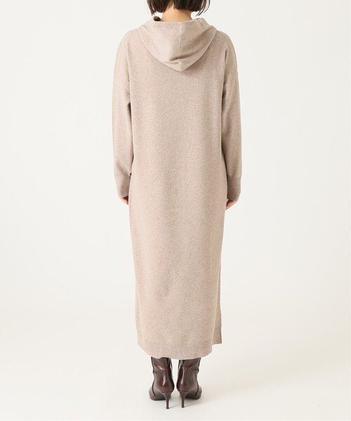 新品タグ付き　スピックアンドスパン　オーバーサイズニットパーカー Spick & Span（スピックアンドスパン）の「ニットパーカーワンピース