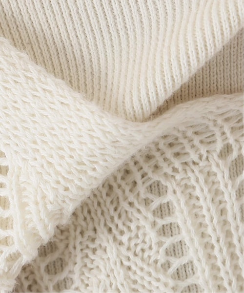 Spick & Span（スピックアンドスパン）の「透かし柄 レイヤードニット  