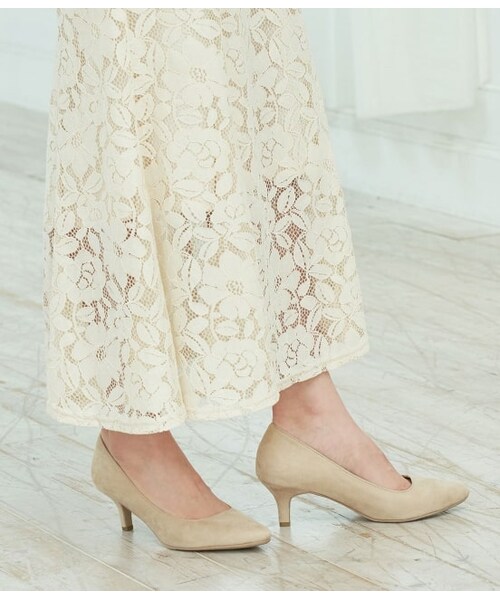 VIS（ビス）の「ふんわりパンプス（シューズ・レディース・オレンジ/ブルー系3/ブラック/ベージュ・23.5/23.0/24.5/25.0/24.0/22.5）」の2枚目の写真