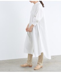 ADAM ET ROPE' | バックタックバンドカラーワンピース(ワンピース/ドレス)