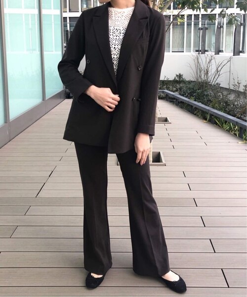 Charles Chaton(シャルルシャトン)の「classic double jacket(ジャケット/アウター・ナチュラル/34/在庫あり/36/在庫なし)」の2枚目の写真