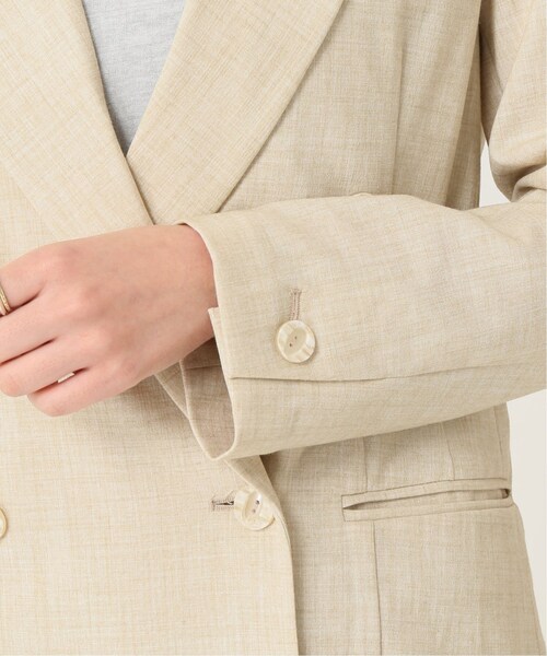 Charles Chaton(シャルルシャトン)の「classic double jacket(ジャケット/アウター・ナチュラル/34/在庫あり/36/在庫なし)」の11枚目の写真
