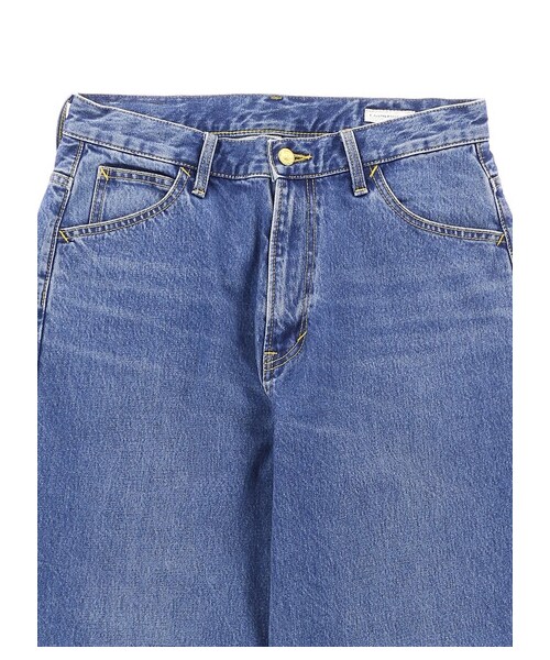 E hyphen world gallery（イーハイフンワールドギャラリー）の「【先行予約】Lee バギーワイドパンツ（パンツ・オフホワイト/インディゴ・F）」の9枚目の写真