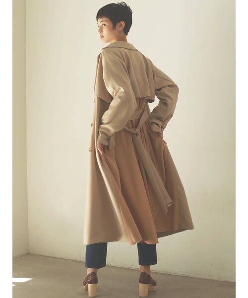 Lagunamoon ラグナムーン の Back フレアートレンチコート ジャケット アウター Wear