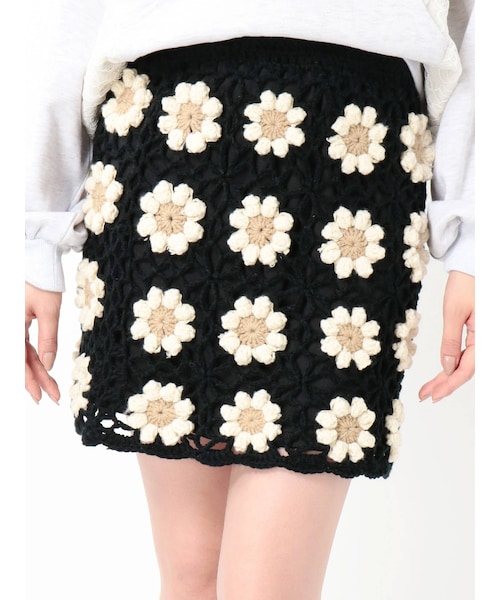 値下げ交渉可 merryjenny 福袋2017 スカート ニット ハート刺繍ニットスカート｜JENNE(ジェンヌ)公式通販：パリ