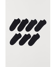 H&M | H&M - アンクルソックス 7足セット - ブラック(ソックス/靴下)