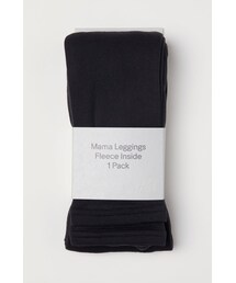 H&M - MAMA フリースレギンス - ブラック