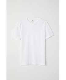 H&M | H&M - スリムフィット ラウンドネックTシャツ - ホワイト(Tシャツ/カットソー)