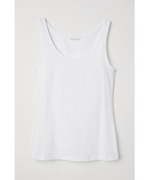 H&M | H&M - ジャージータンクトップ - ホワイト(ベスト)