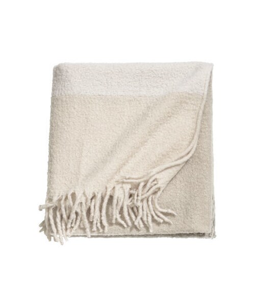 H&M（エイチ・アンド・エム）の「H&M ウールブレンドブランケット ブラウン（ブランケット）」 WEAR