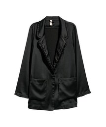 H&M - フリルトリムジャケット - ブラック