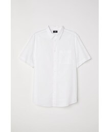 H&M - レギュラーフィット コットンシャツ - ホワイト