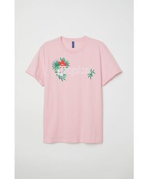 H&M - ポケットTシャツ - ピンク