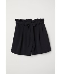 H&M | H&M - ベルテッドショートパンツ - ブラック(その他パンツ)