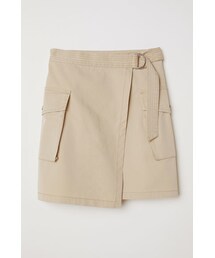 H&M | H&M - ショートカーゴスカート - ベージュ(スカート)