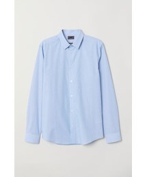 H&M - スリムフィットシャツ - ブルー
