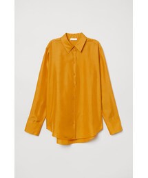 H&M | H&M - シルクシャツ - イエロー(シャツ/ブラウス)