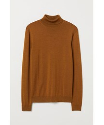 H&M | H&M - メリノウールタートルネックセーター - ベージュ(スウェット)