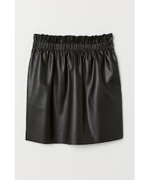H&M | H&M - ペーパーバッグスカート - ブラック(スカート)
