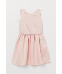 H M エイチ アンド エム の H M サテンワンピース ピンク ワンピース Wear