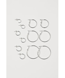 H&M | H&M - フープピアス 6ペアセット - シルバー(ピアス（両耳用）)