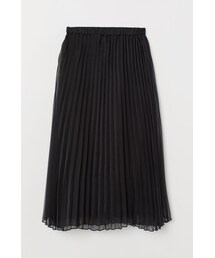 H&M | H&M - プリーツスカート - ブラック(スカート)