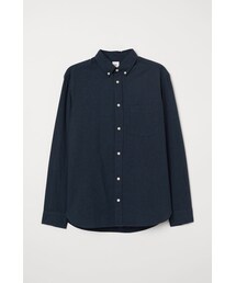 H&M - レギュラーフィット コットンシャツ - ブルー