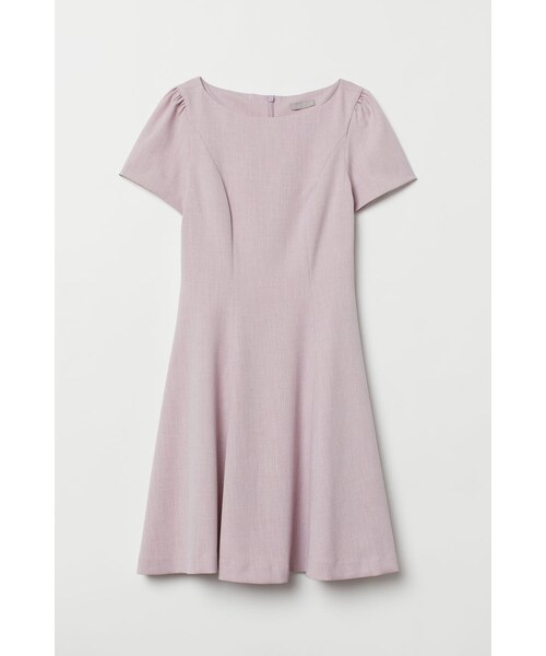 H M エイチ アンド エム の H M パフスリーブワンピース ピンク ワンピース Wear